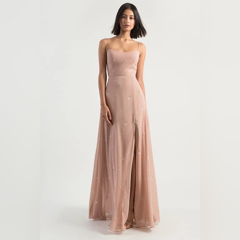 Jenny Yoo Kiara Floral Print Maxi Dress